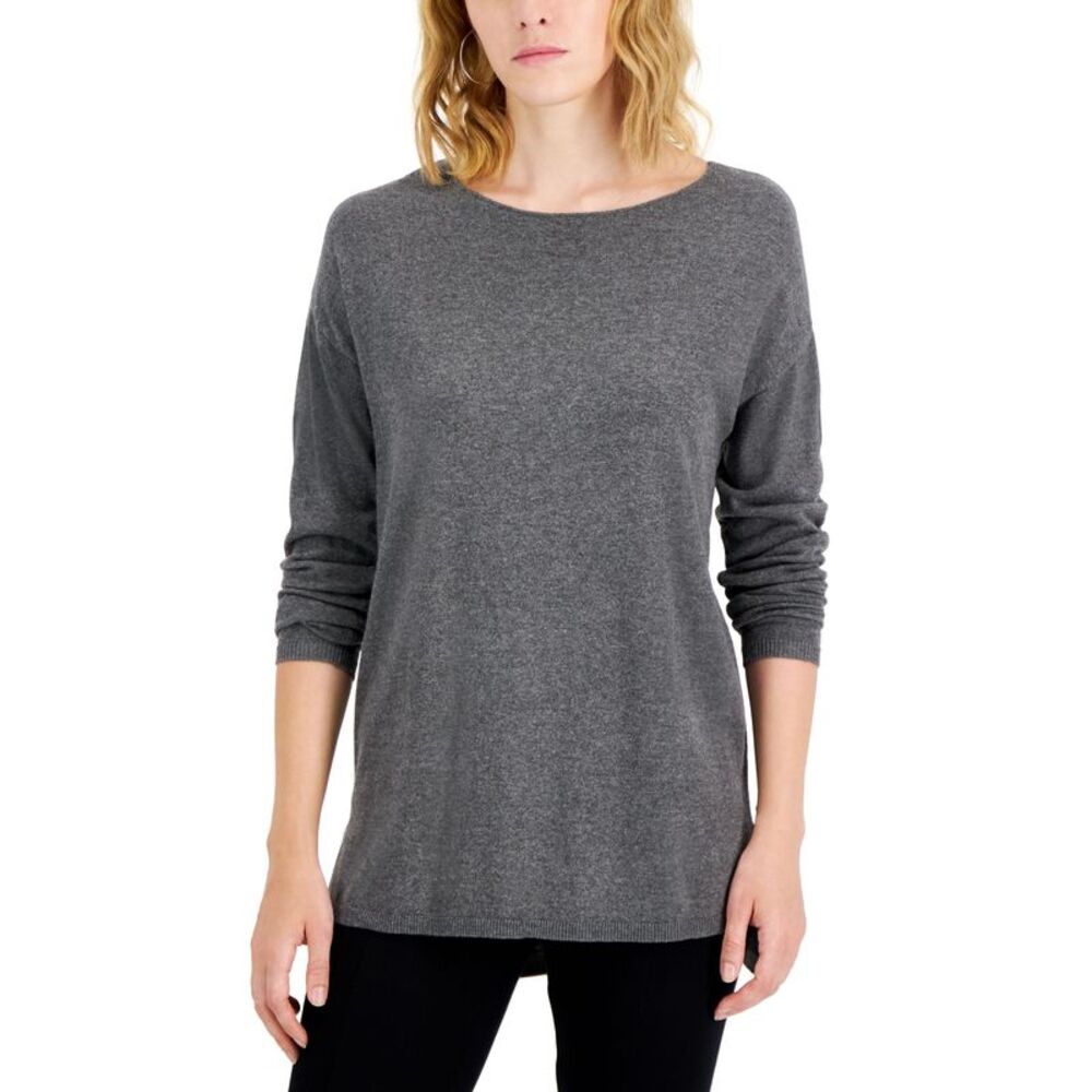 INC International Concepts International Concepts Womens Step Hem Long Sleeve